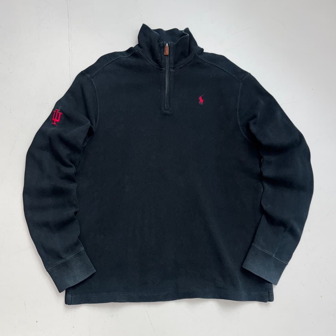 폴로 포니 아노락 반집업 니트 블랙 상품이미지2