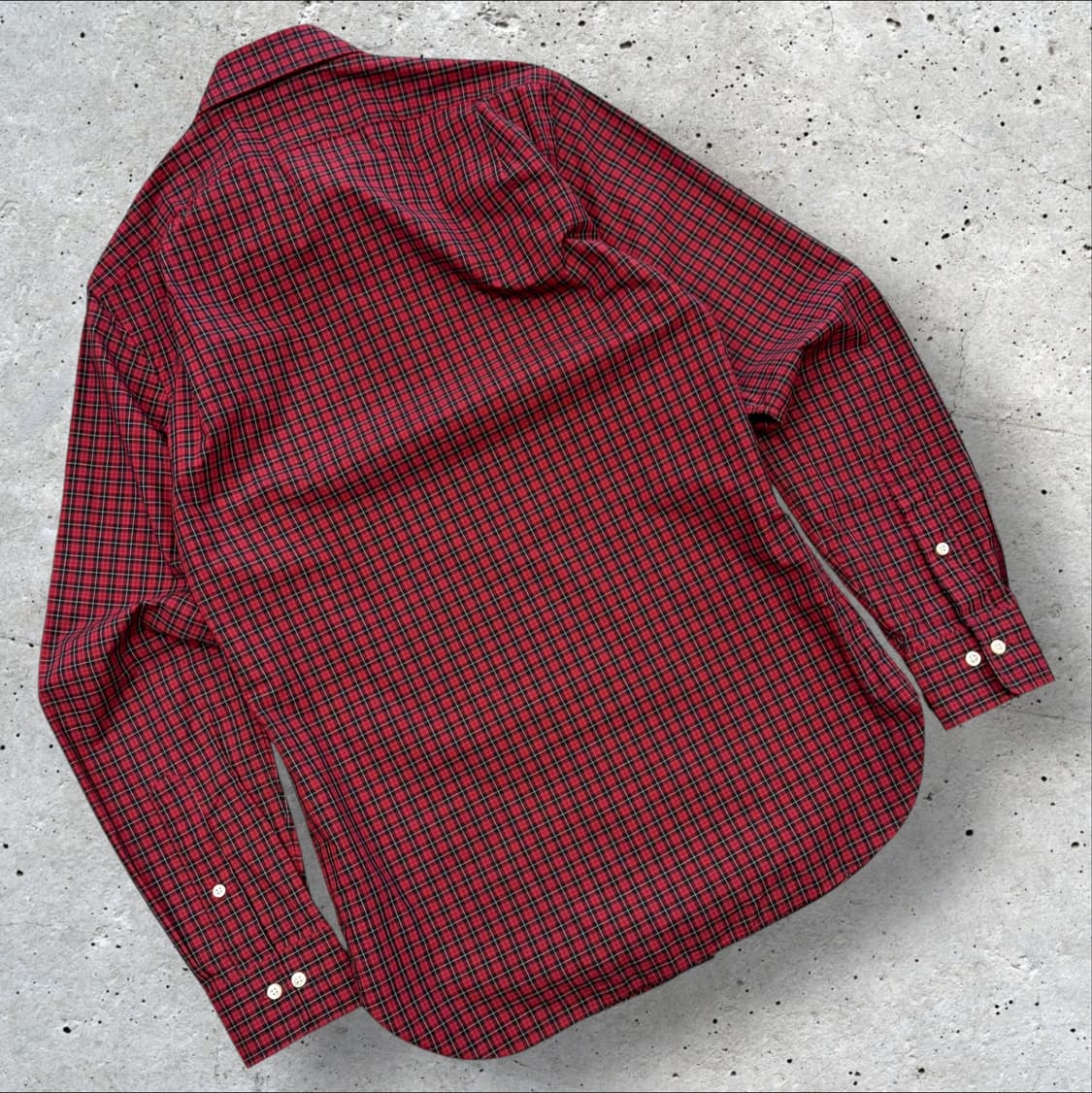 [M] 폴로 랄프로렌 슬림핏 레드 체크 셔츠 C861 상품이미지2