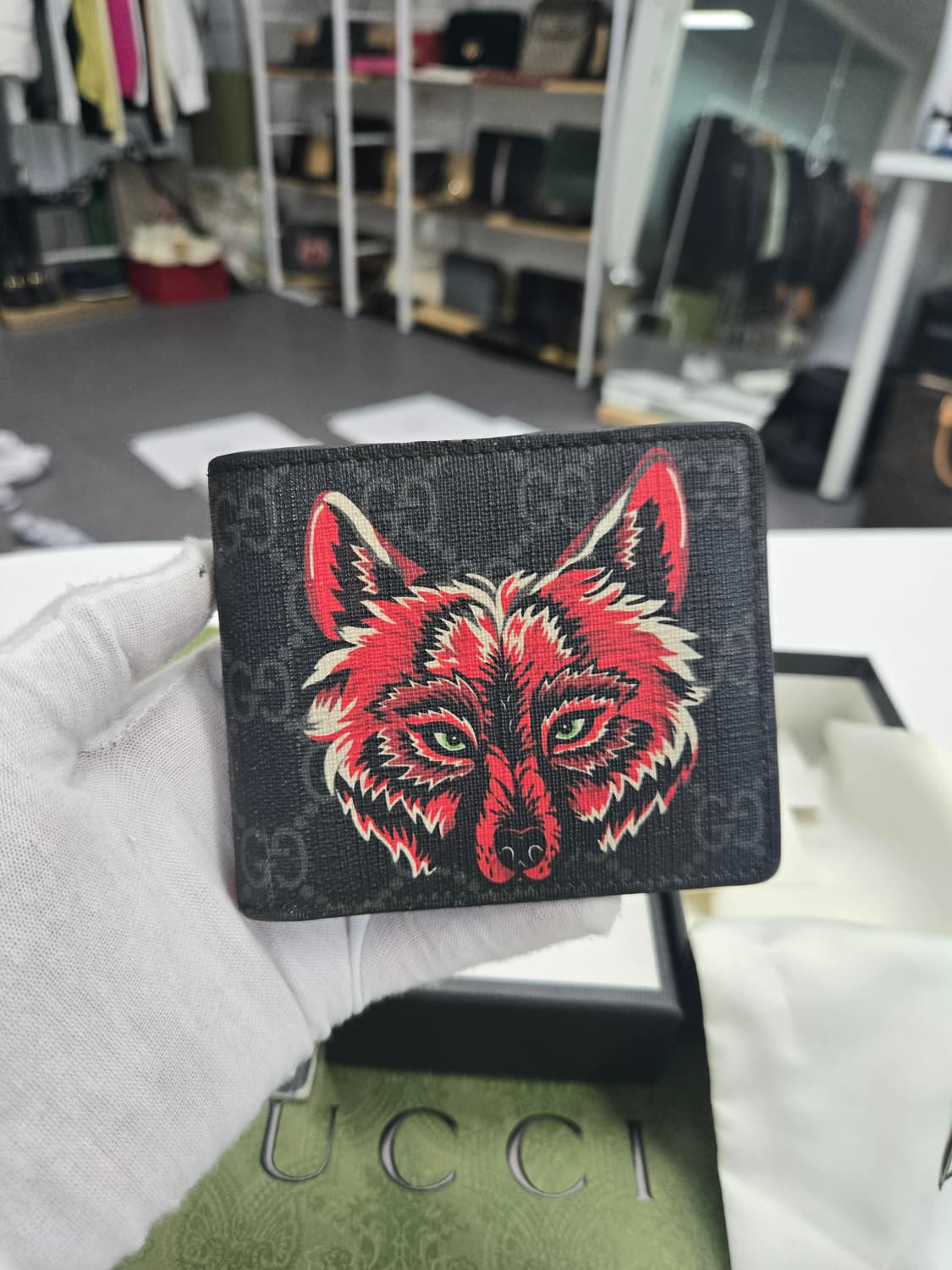 [50%세일] 구찌 울프 반지갑 상품이미지1