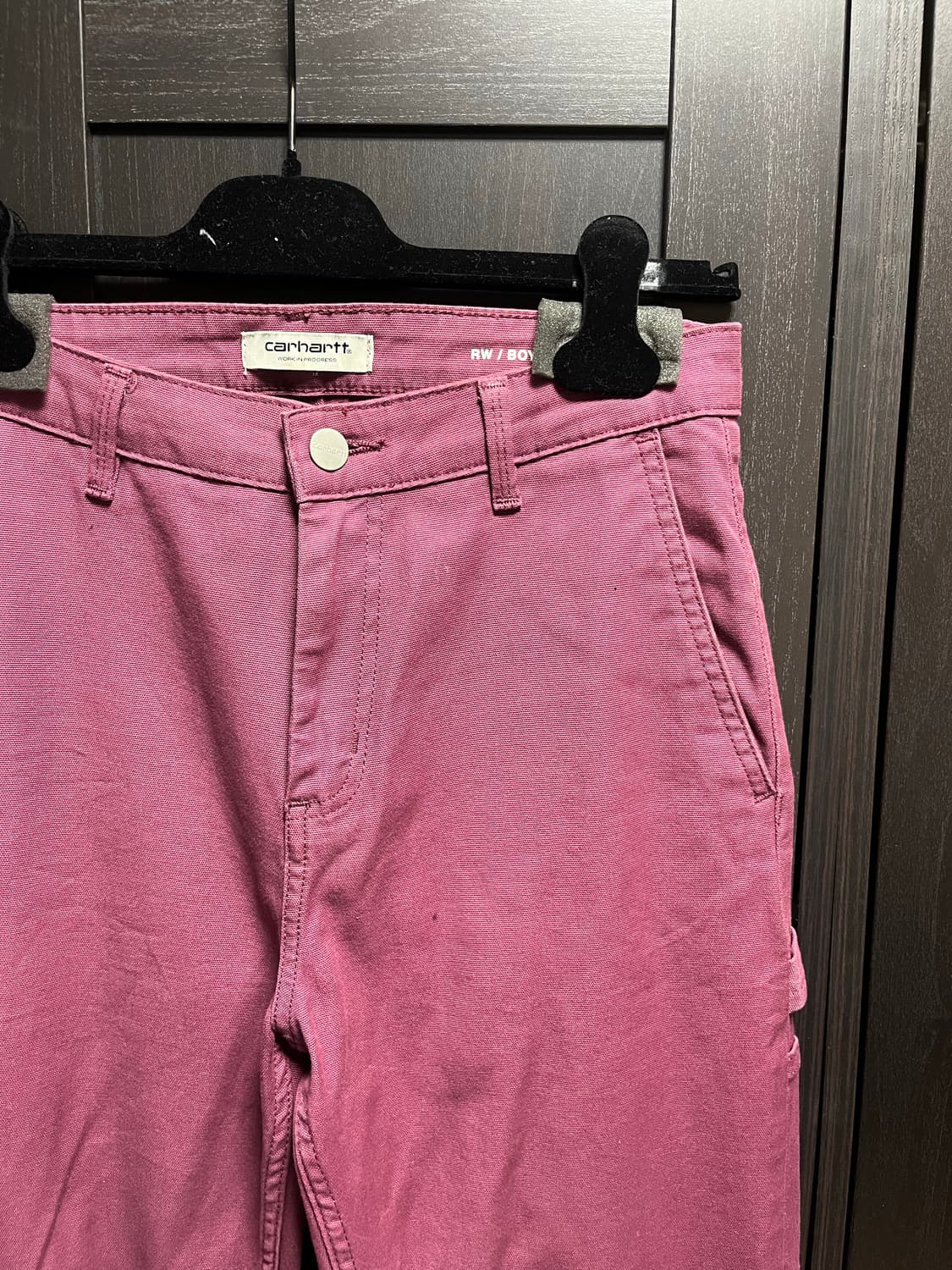 칼하트 보이프렌드핏 핑크바지 상품이미지3