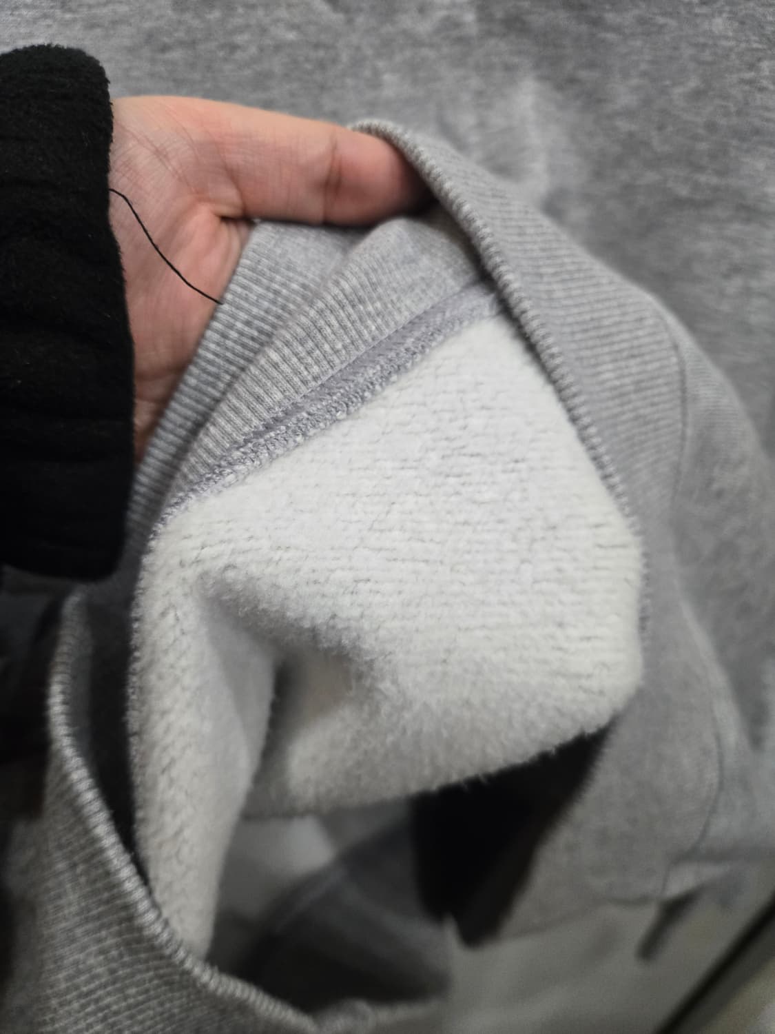 M,95 )) adidas 아디다스 회색 기모 반집업 긴팔티셔츠! 상품이미지6