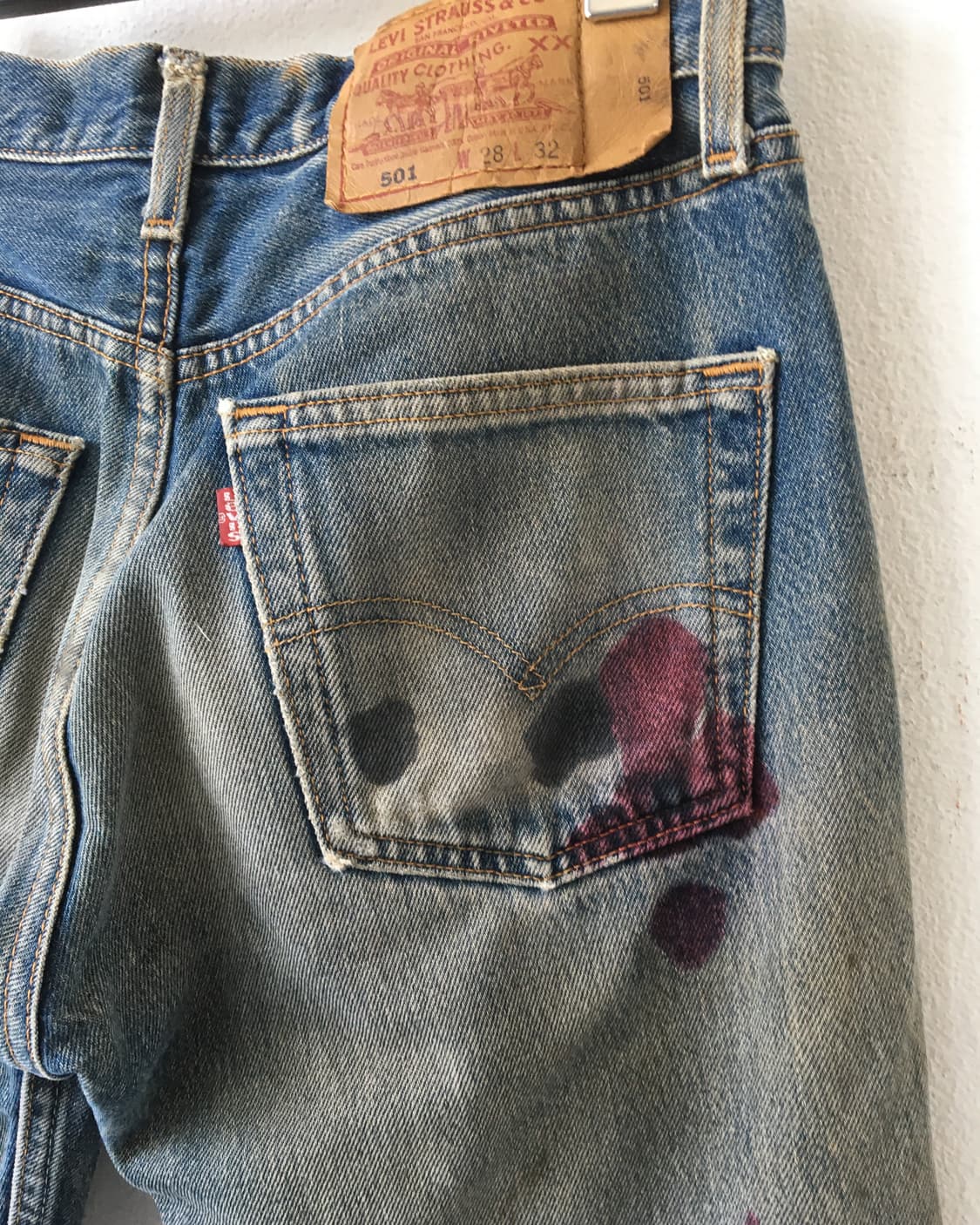 Levis 501 damage denim pants 상품이미지6