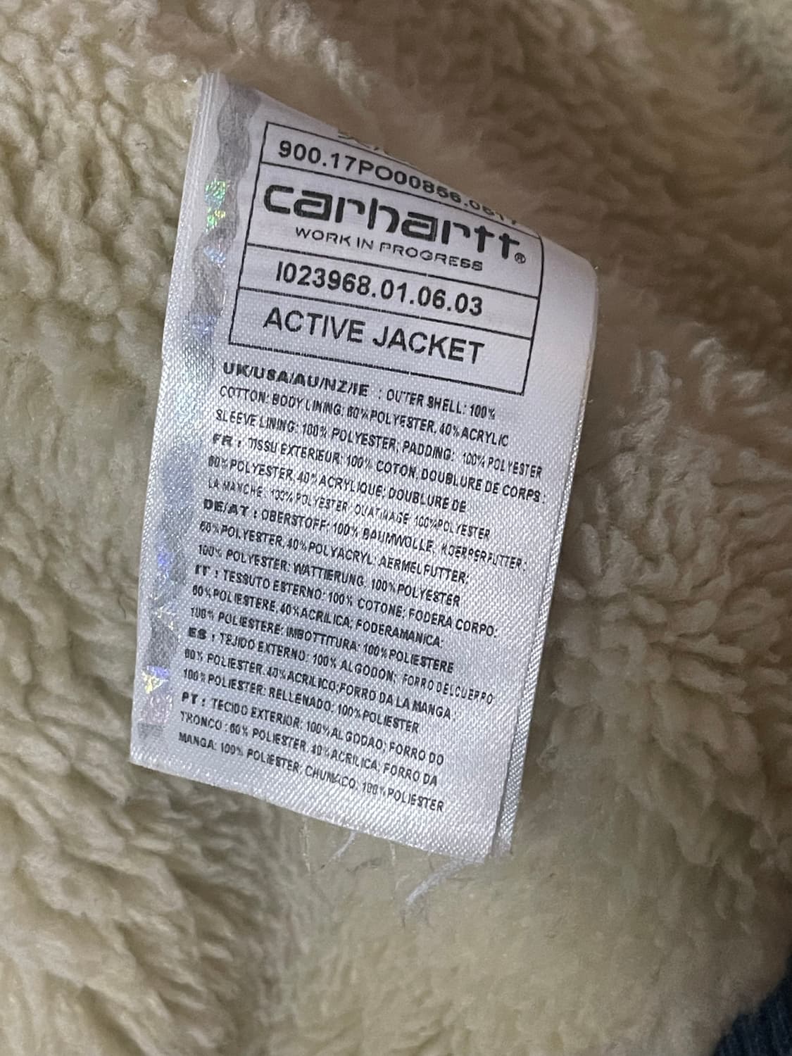 칼하트 wip 데님 연청 액티브 자켓 상품이미지3