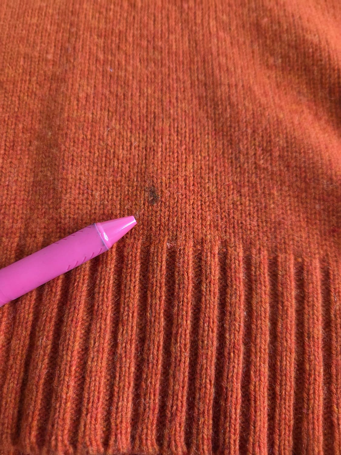 랄프로렌 럭비 숄카라 울 니트 오렌지 S 상품이미지9