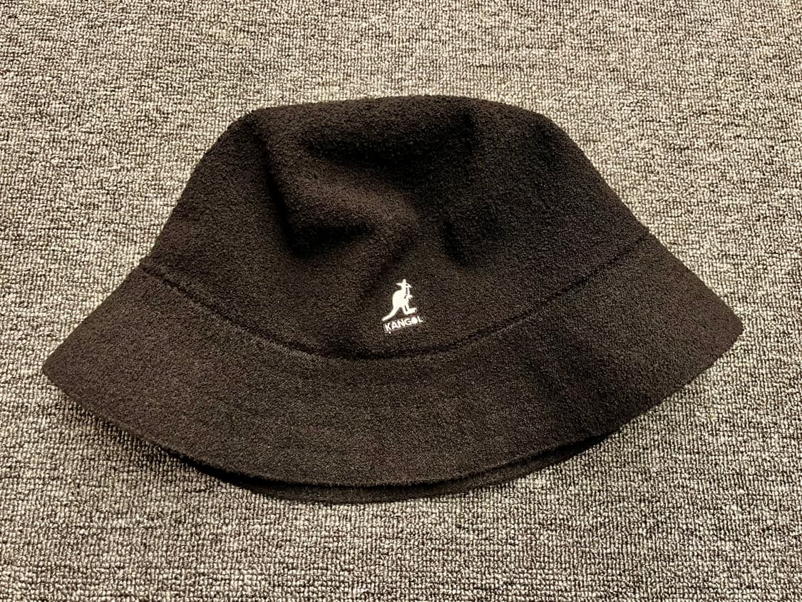 캉골 타월 버킷햇 블랙  상품이미지1