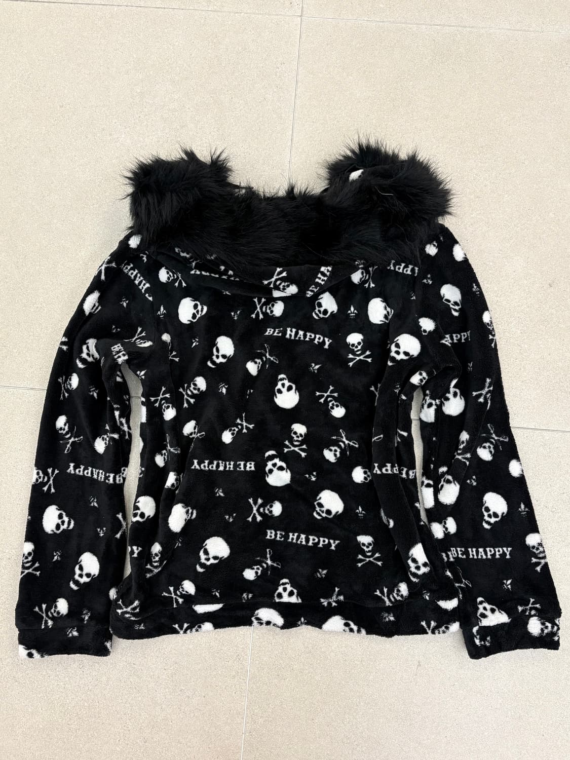 스컬 후리스 후드집업  상품이미지5