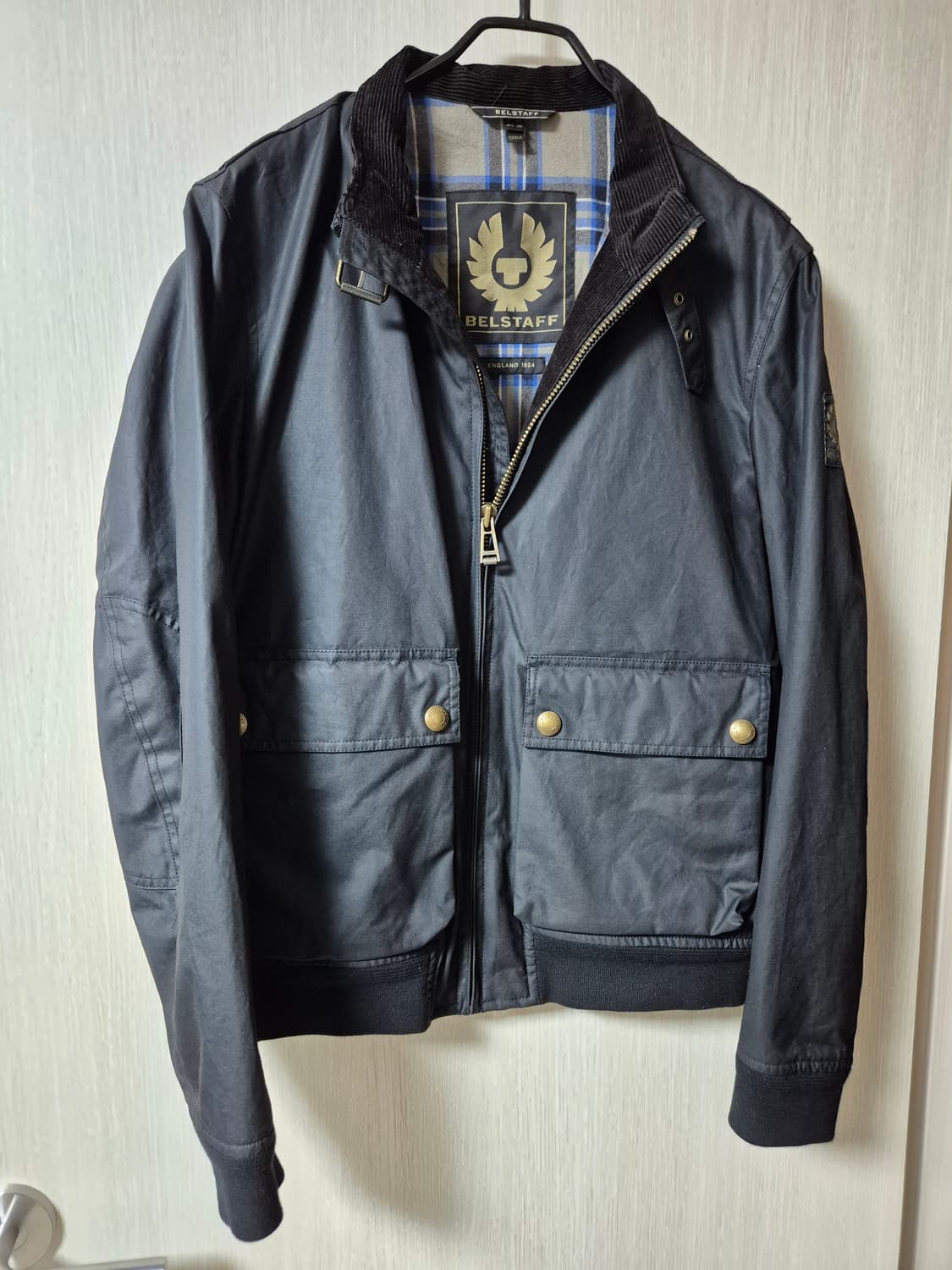 (정품) 벨스타프 스카우트  바람막이 자켓 봄버 왁싱자켓 38 상품이미지3