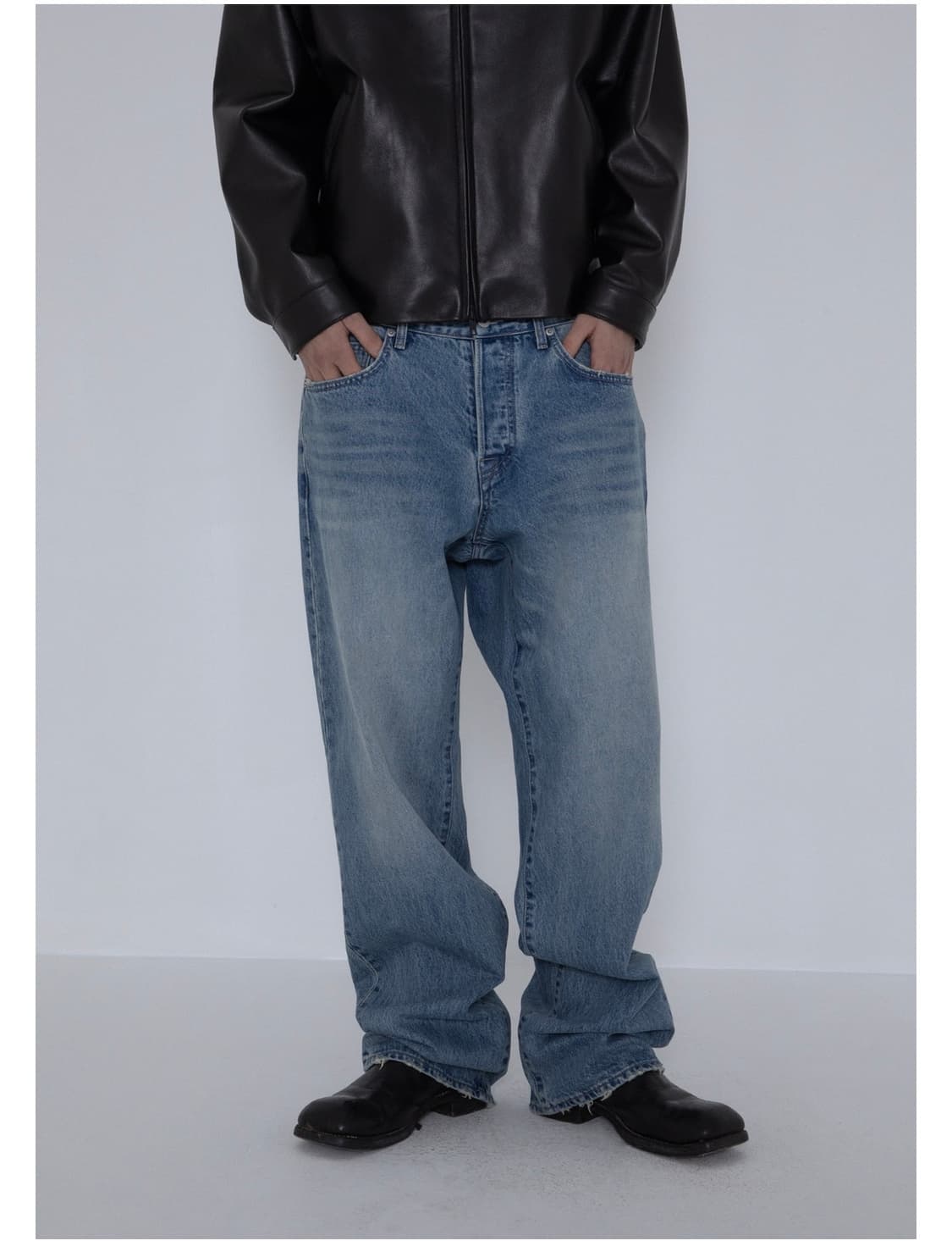 innir 오버사이즈 데님 2사이즈 구함 상품이미지1