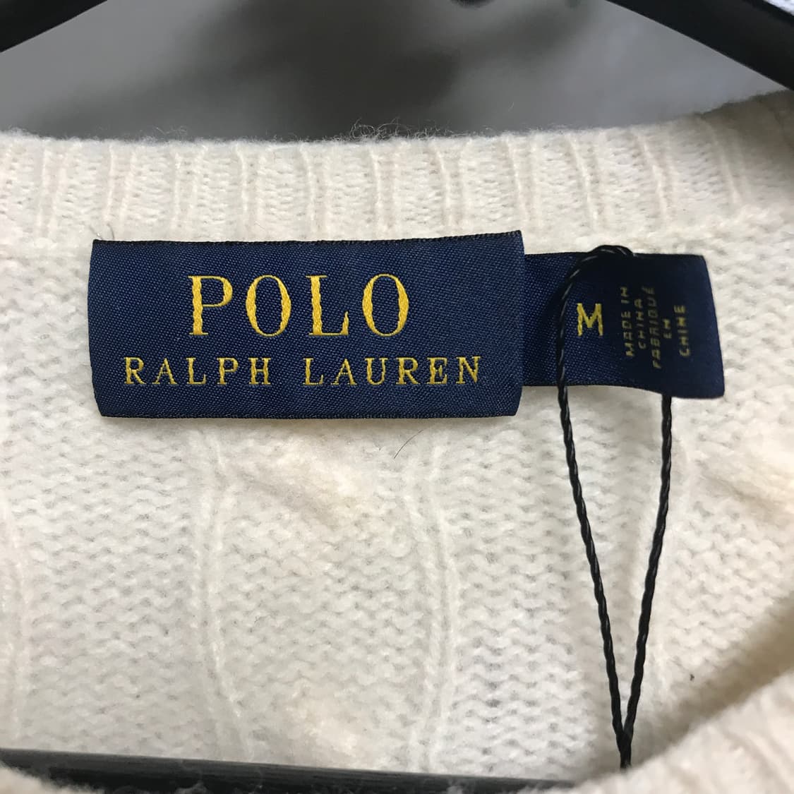 폴로 랄프로렌 케이블 니트 아이보리 M(W) 상품이미지5