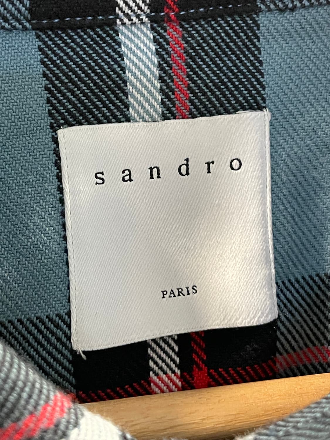 산드로옴므 체크 셔츠 판매합니다. (M사이즈) 상품이미지7
