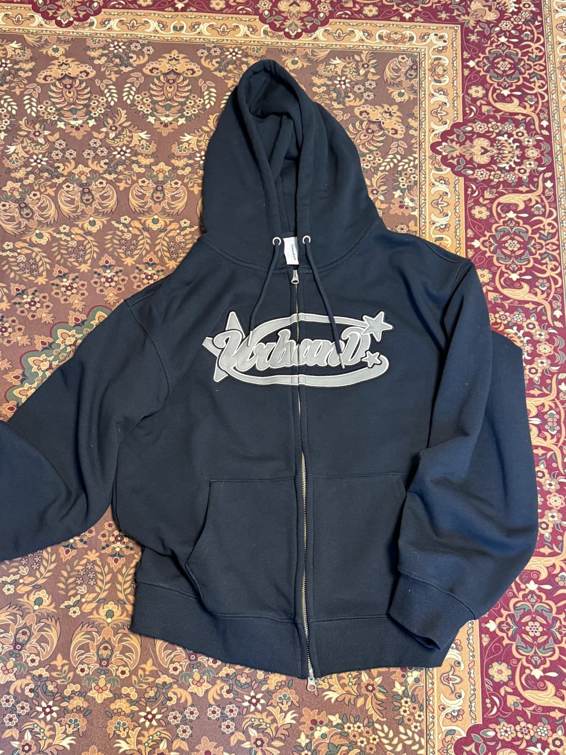 어반디타입 스웻 후드 집업 네이비 상품이미지1