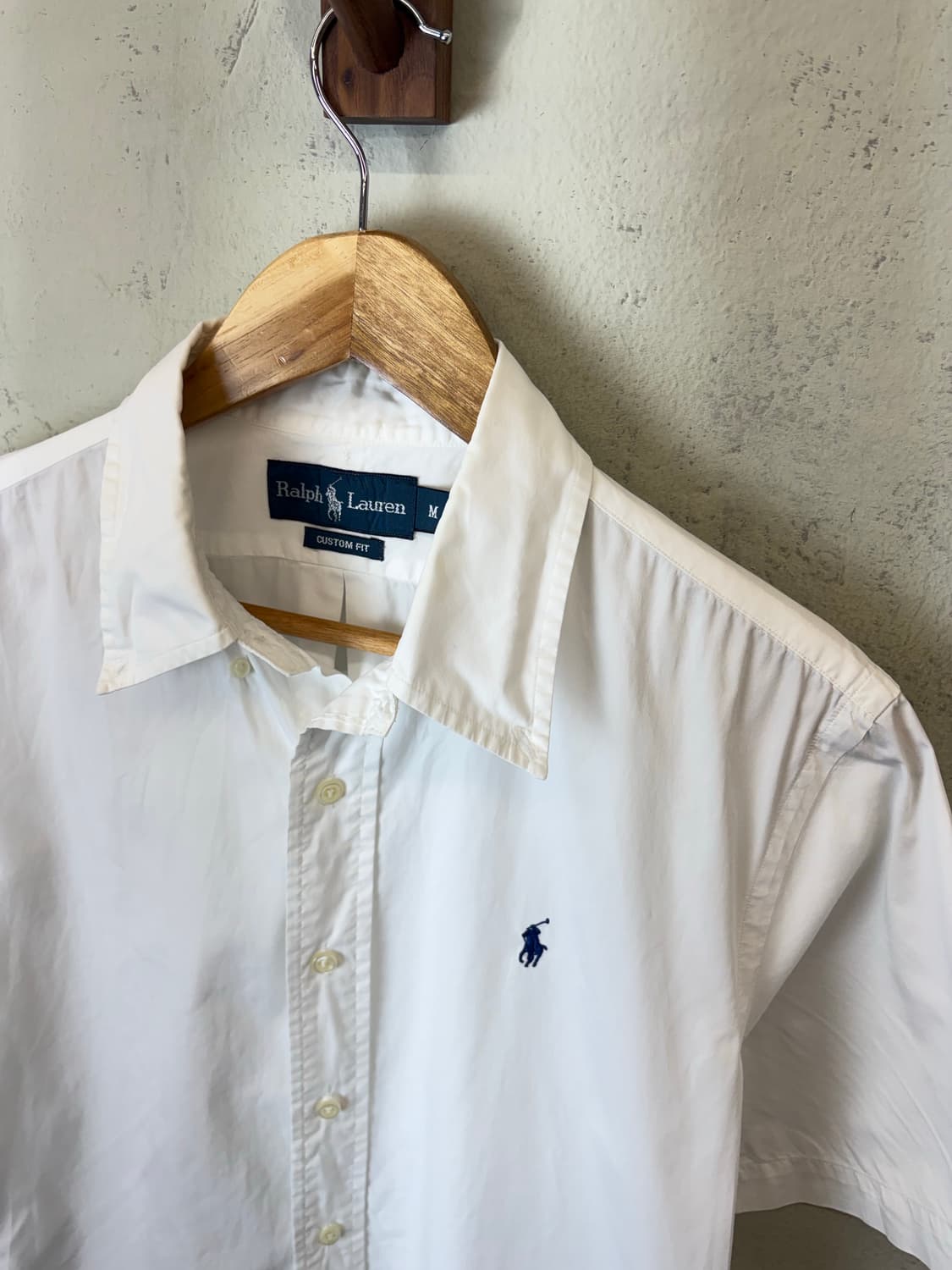 폴로랄프로렌 빈티지 화이트 반팔 셔츠 상품이미지5