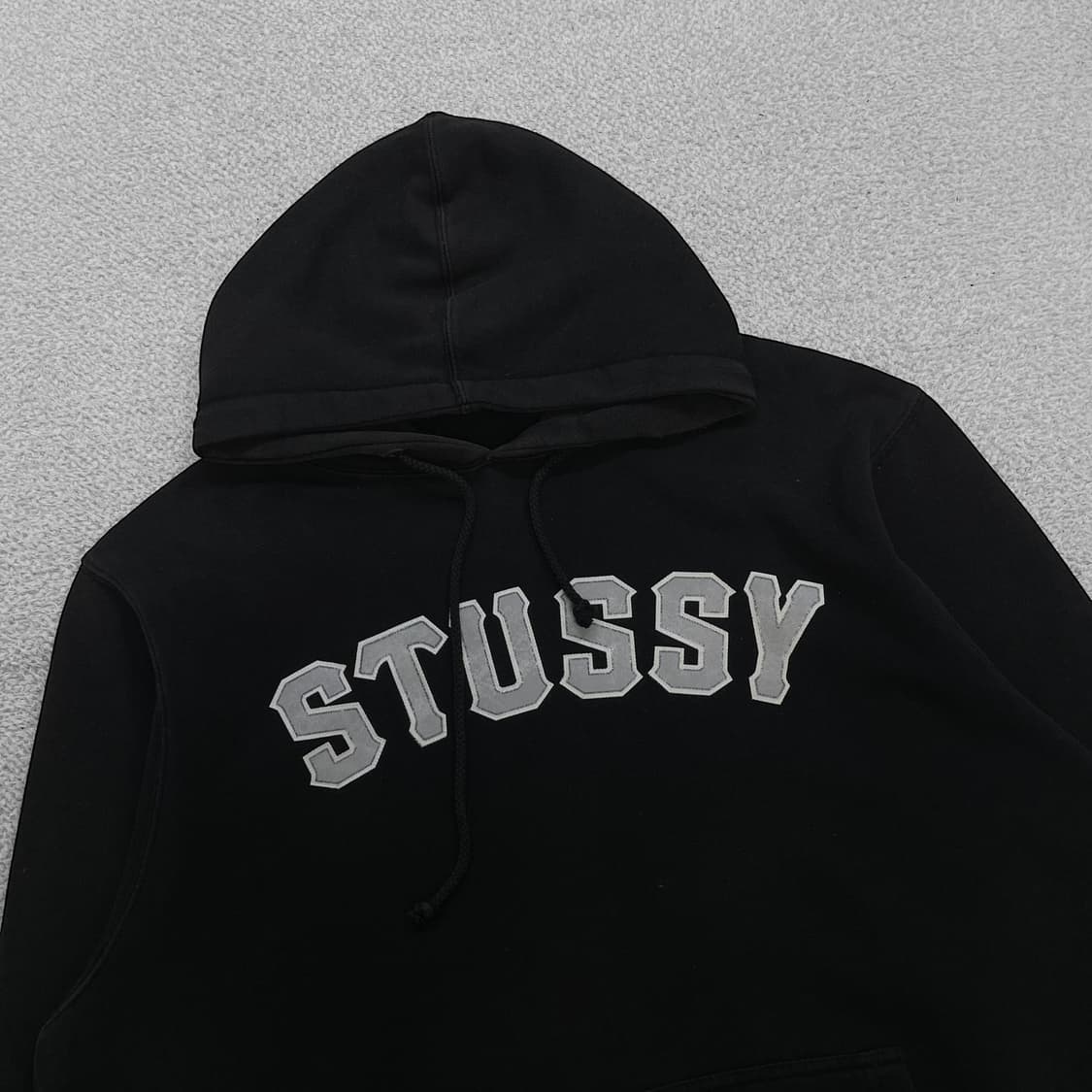 스투시 Stussy 아치 로고 후드티 블랙 상품이미지2