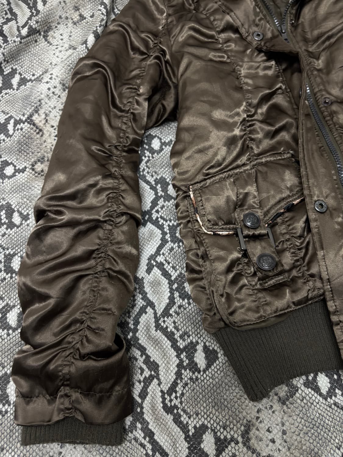 [GAL]00‘s Rare Design Shirring Leopard F 상품이미지4