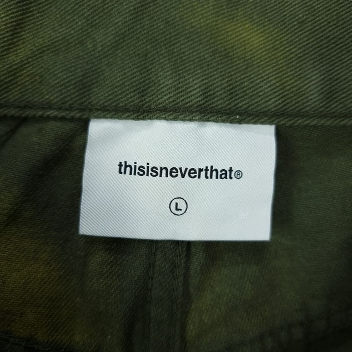 [디스이즈네버댓] 페이디드 데님 팬츠 올리브 M19889 상품이미지7