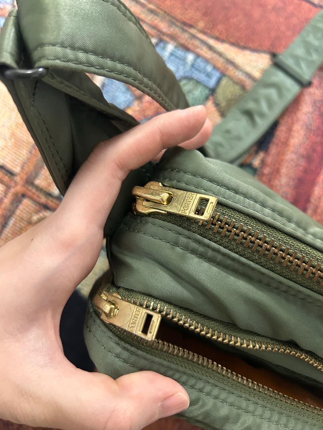 요시다포터 탱커 숄더백 세이지그린L 상품이미지3