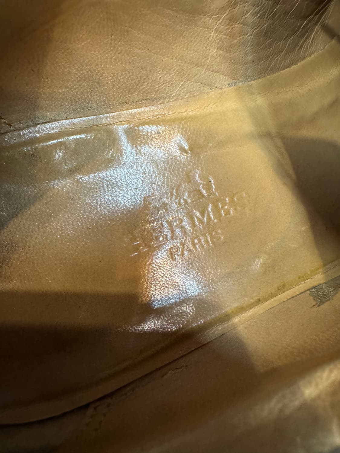 90's 에르메스 빈티지 레더 윙팁 240~245 상품이미지6