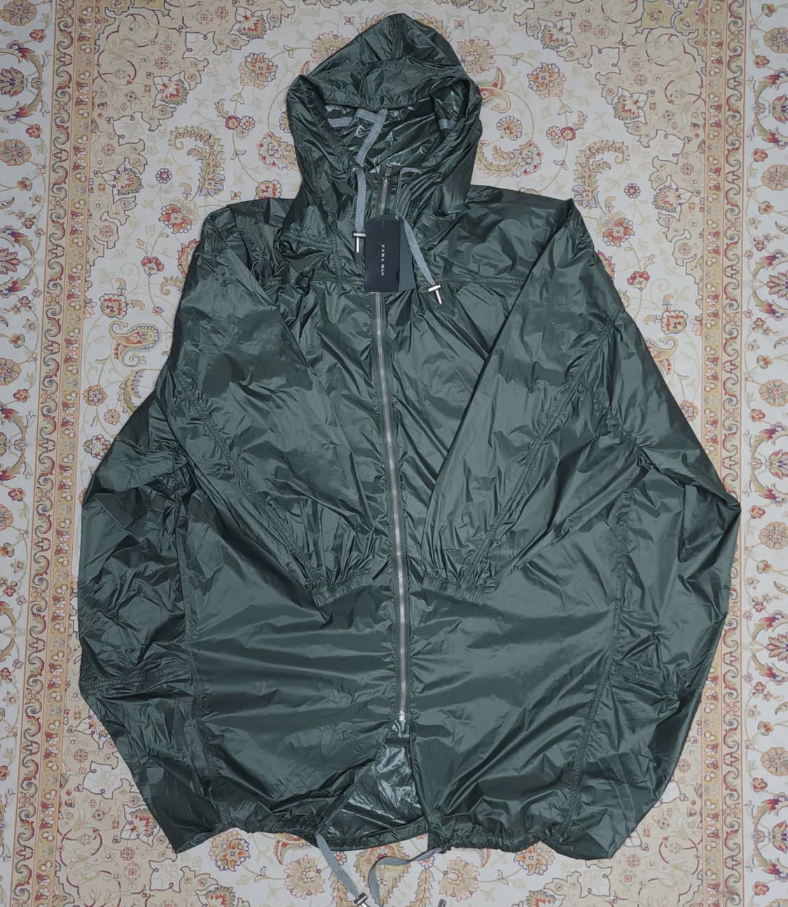 새상품) 자라 남성 나일론 후드 바람막이 m 상품이미지1