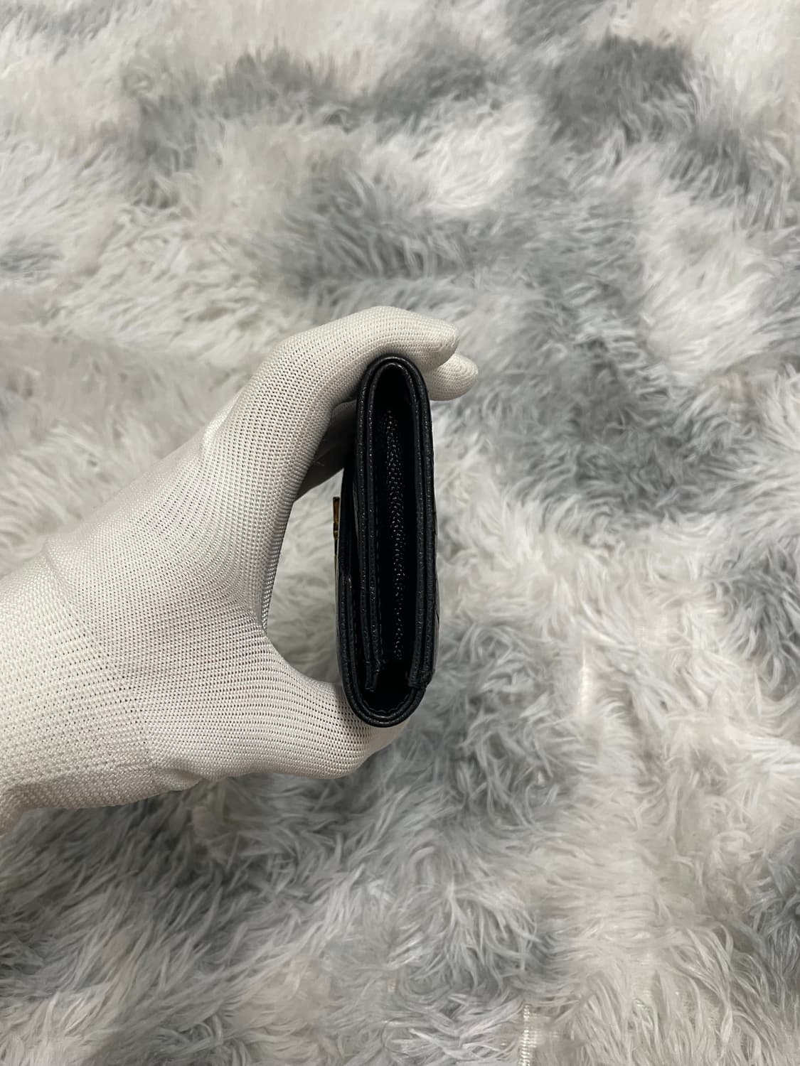 입생로랑 마틀라세 엔벨로프 중지갑 블랙 [os] 상품이미지4