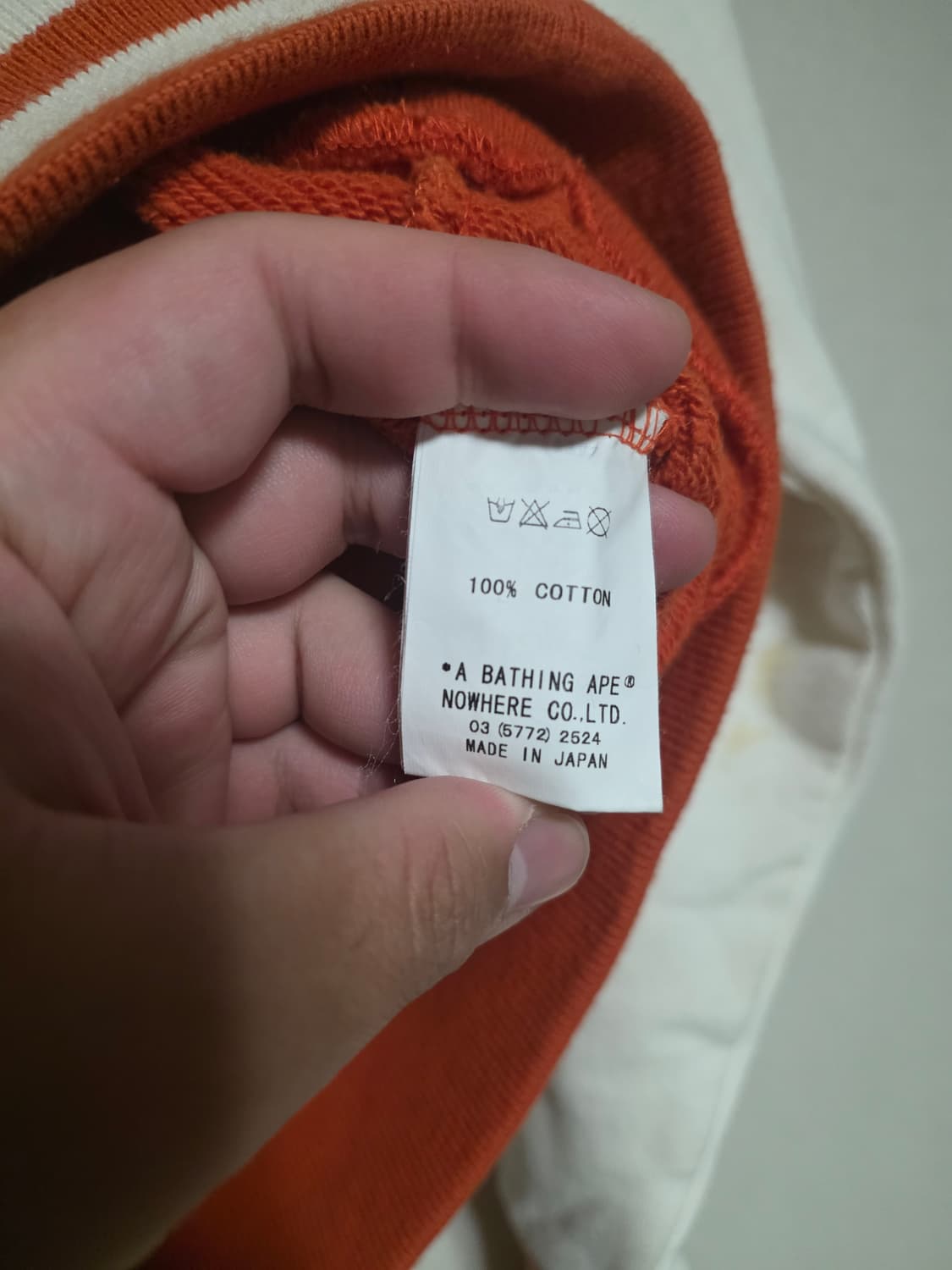 [OG M] 베이프 OG 베이프스타 바시티 자켓 오렌지 상품이미지6