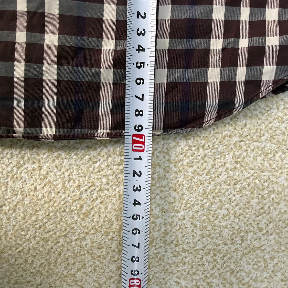 100 닥스 코튼 체크 긴팔 셔츠 0122T1 상품이미지6