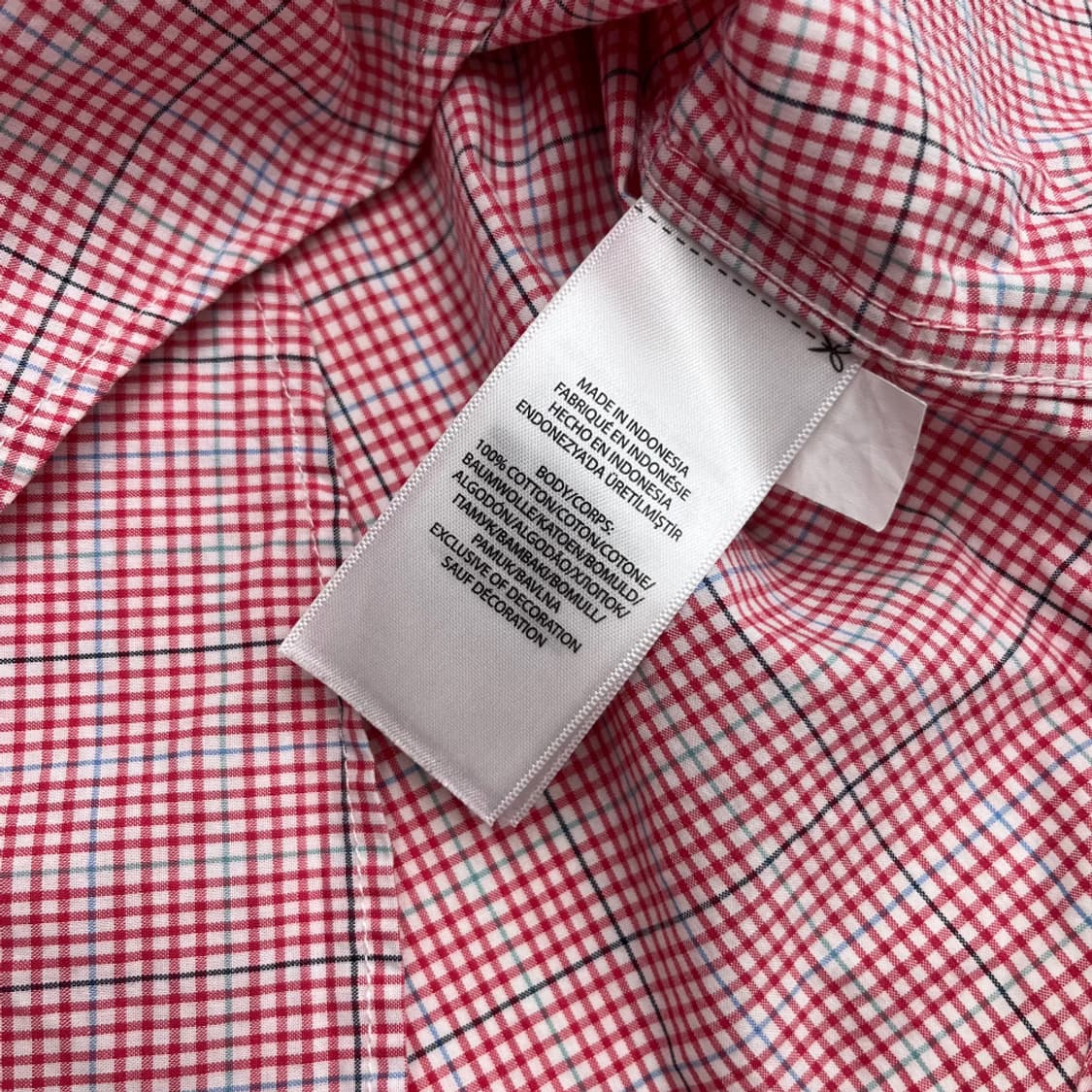 폴로 랄프로렌 네이비포니 레드 체크 셔츠 L 상품이미지6