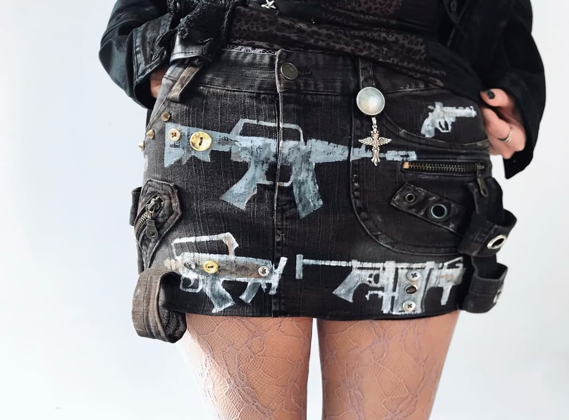 Zentow custom washing mini skirt 상품이미지4