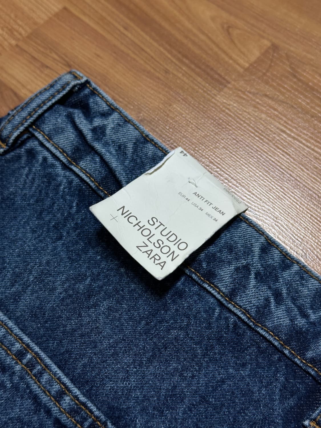 [새제품] 자라 x 스튜디오니콜슨 와이드핏 데님 34 상품이미지6