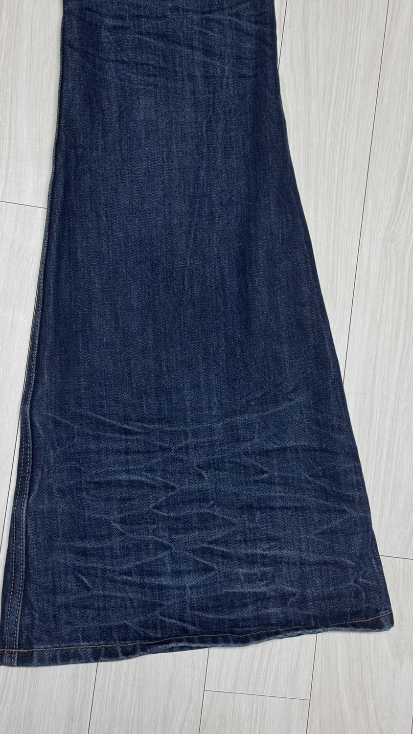 [1]언더마이카 와이드 플레어진 인디고 상품이미지5