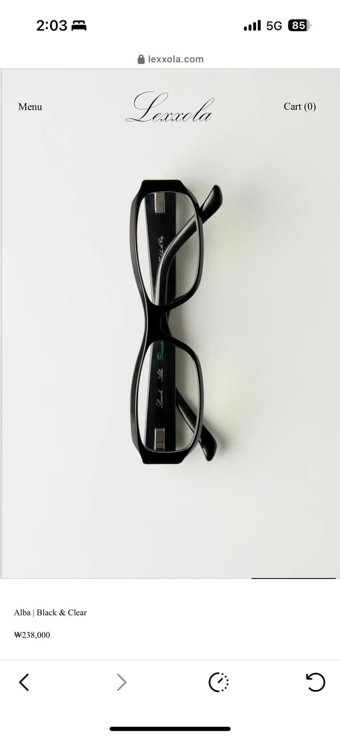 Lexxola Alba Black & Clear 안경테 상품이미지4