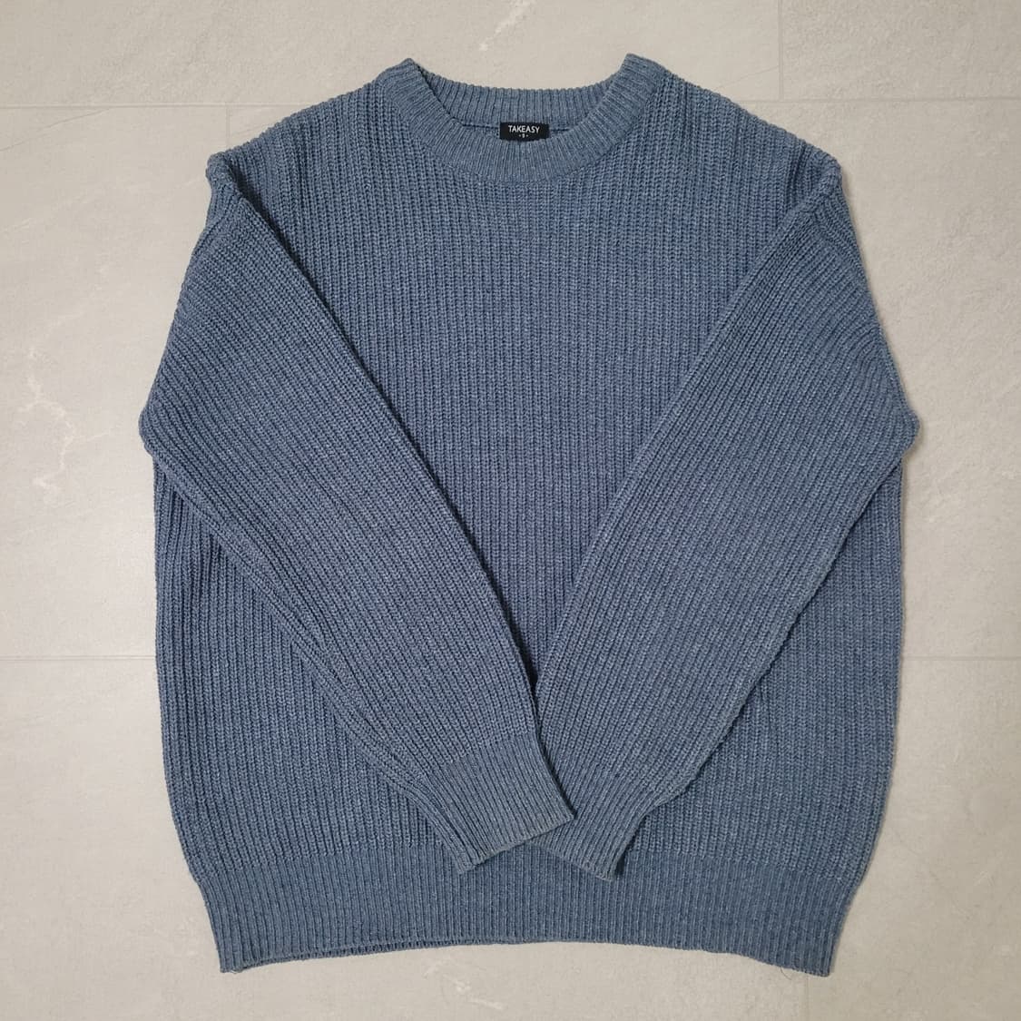 테이크이지 블루 니트 S 상품이미지2