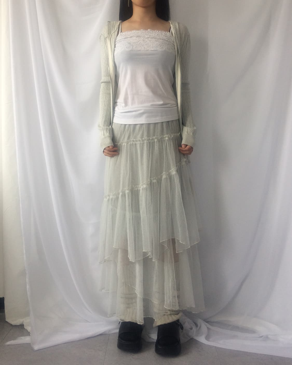 Lace point sleeveless 상품이미지5