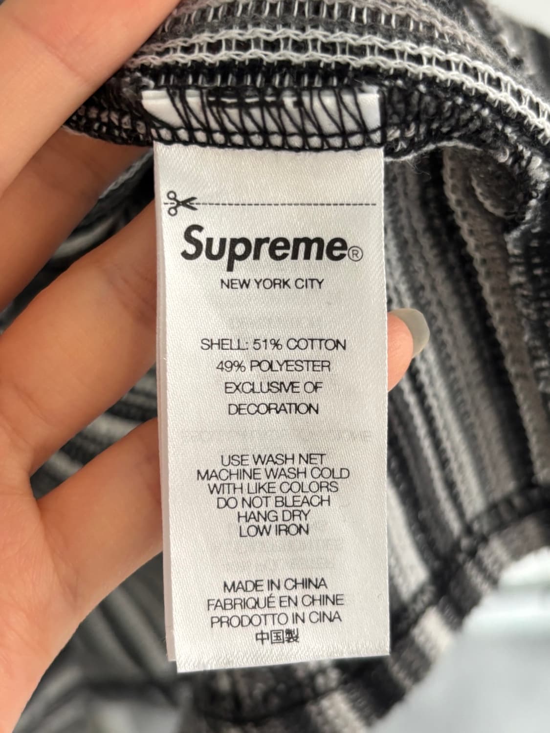Supreme 슈프림 25SS 블랙 오픈 니트 풋볼 탑 상품이미지5