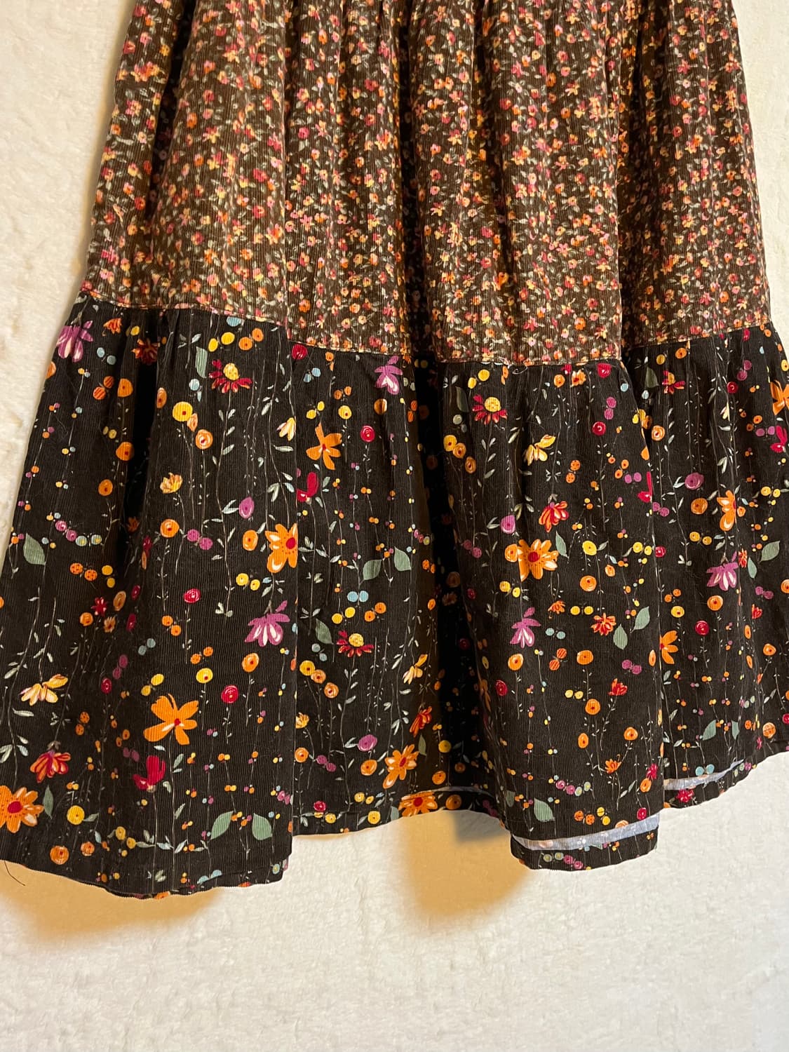 빈티지 모리걸 코듀로이 패치 스커트 상품이미지3