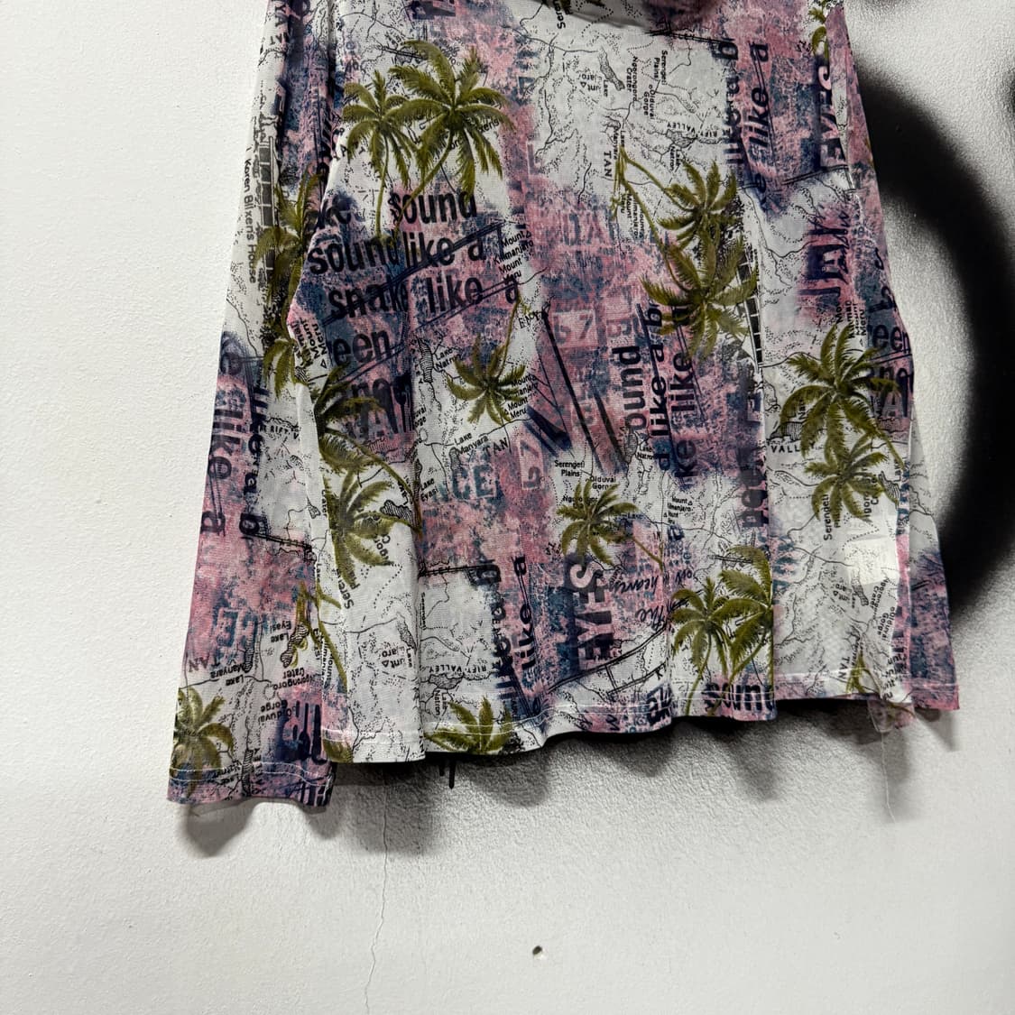 VTG 빈티지 풀 프린팅 그런지 패턴 폴라 롱슬리브 상품이미지4
