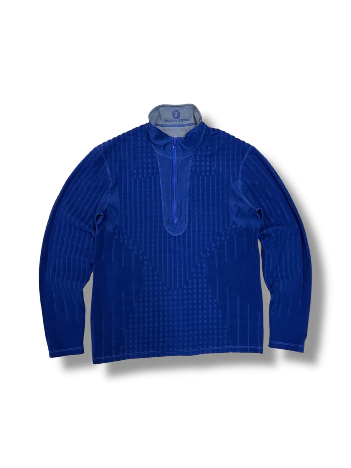 빈티지 3D 텍스쳐 하프집업 후리스 (S)   상품이미지1