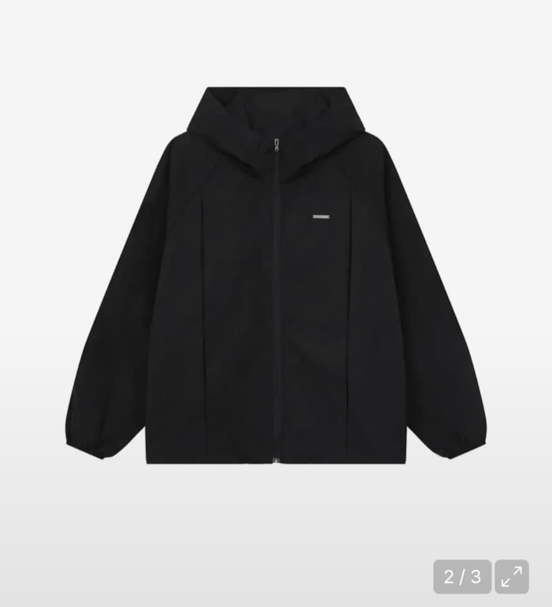 미세키서울 후디드 윈드브레이커 자켓 블랙 상품이미지5