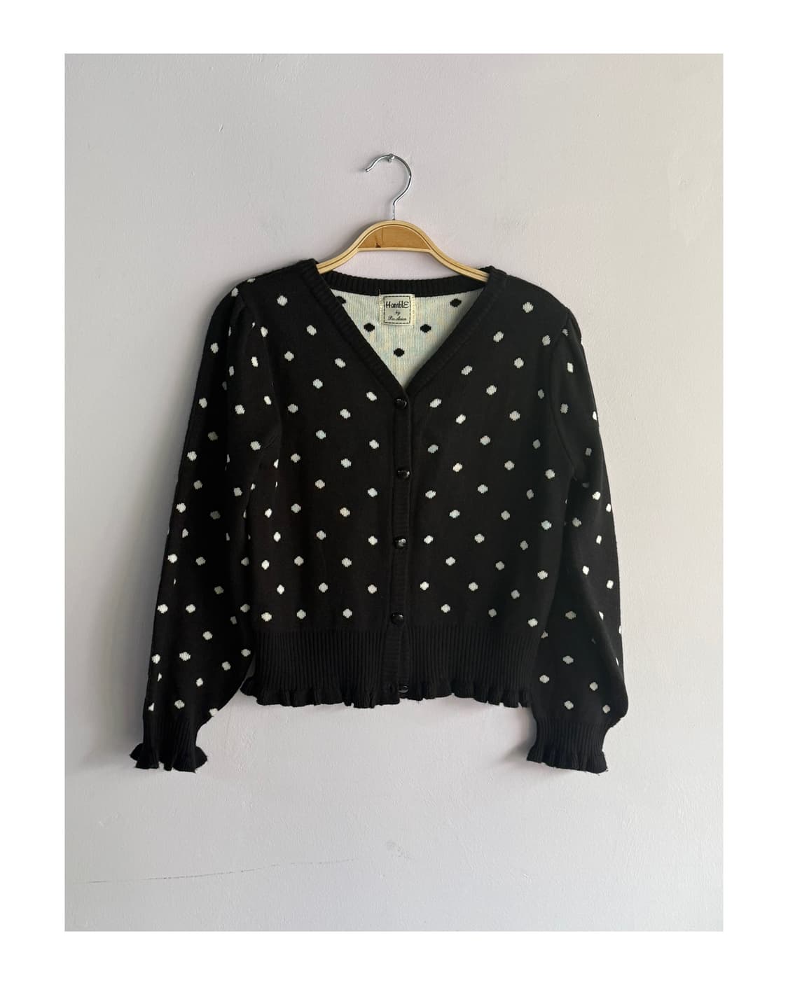 도트 프릴 가디건 상품이미지5