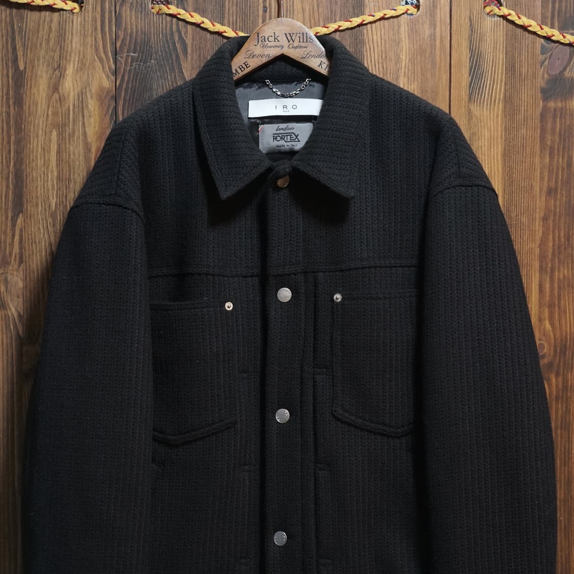 이로 스웨터 텍스처 트러커 자켓 상품이미지4