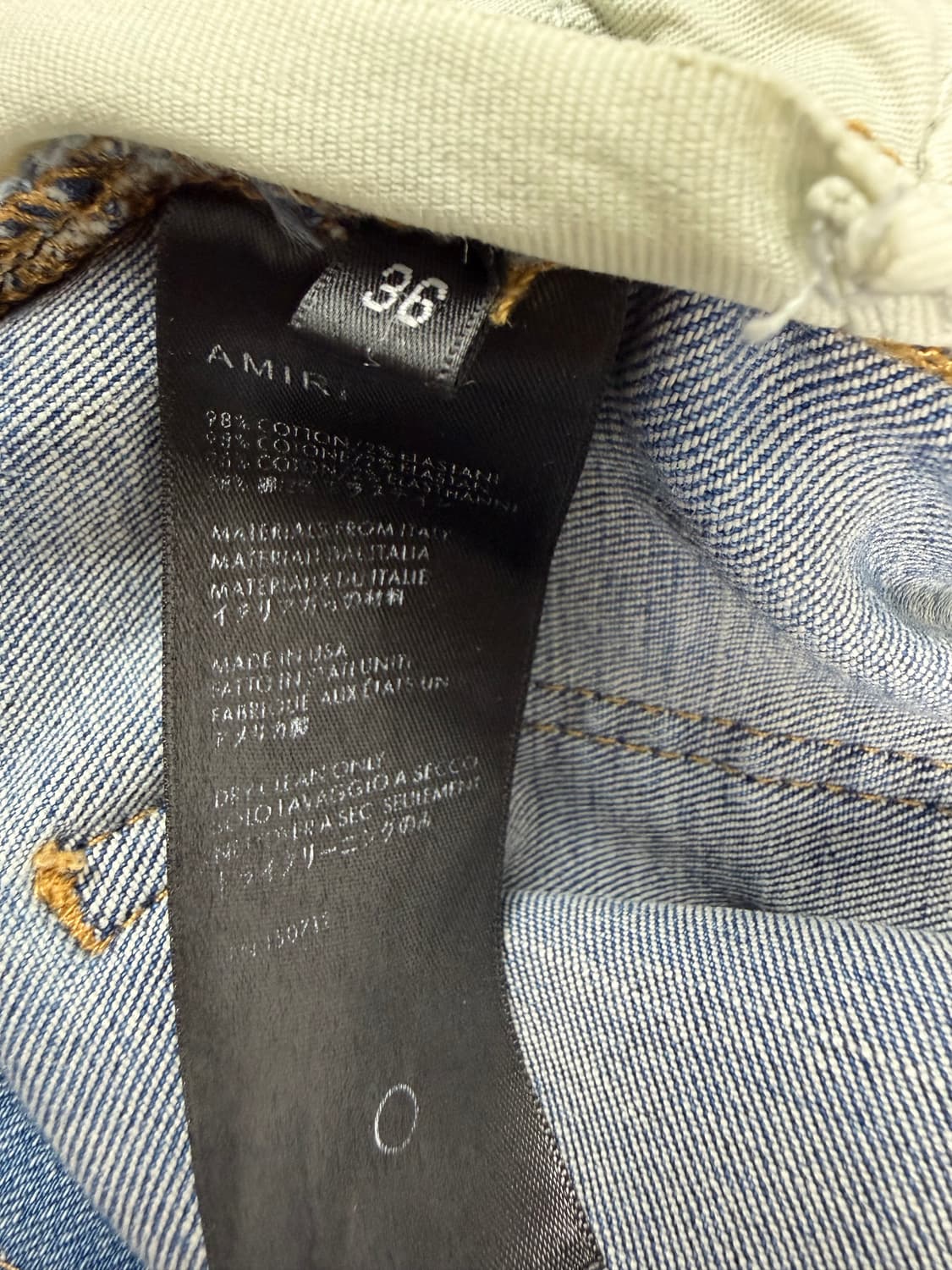 [AMIRI] 아미리 패치워크 디스트로이드 데님 진 (기장 수선 완료) 상품이미지6