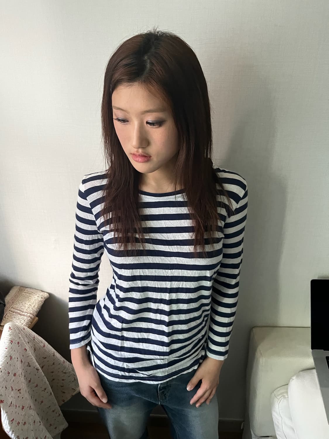 flenders linen stripe tee 상품이미지4