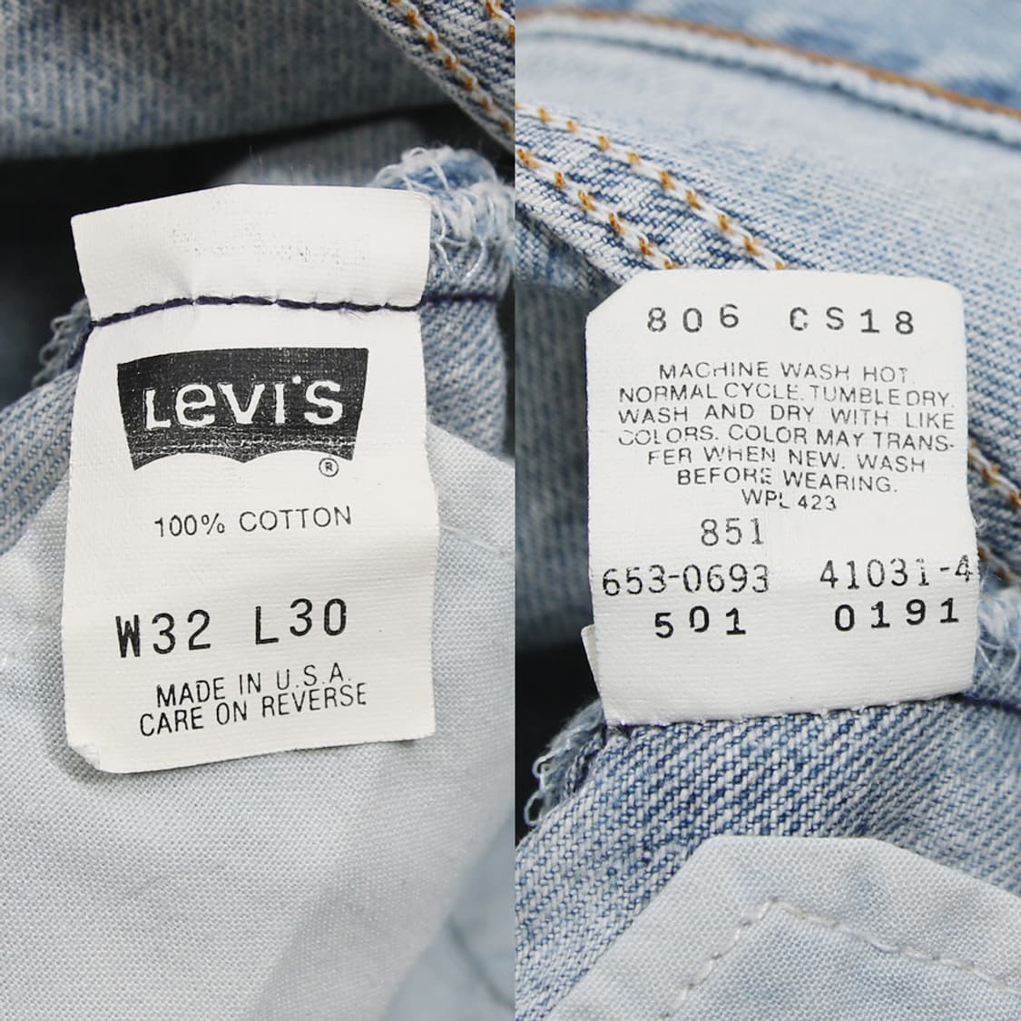 90's 리바이스 501 (남성용 30) 상품이미지6