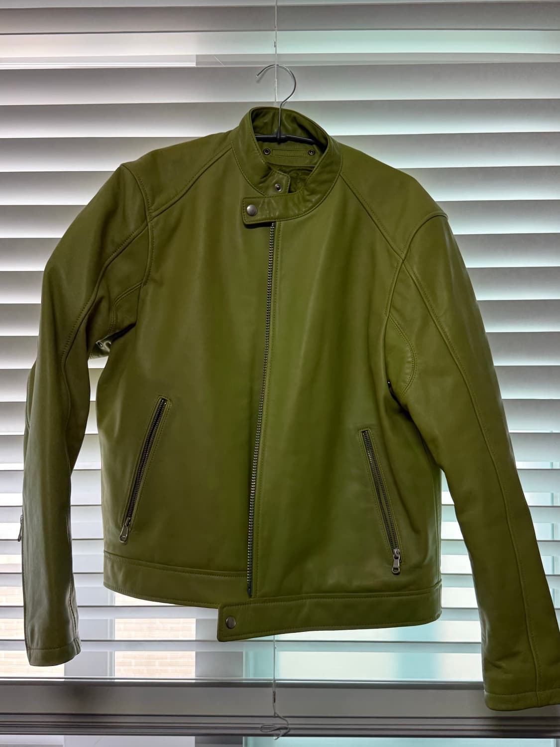 [M] 스투시 카페 레이서 레더자켓 상품이미지1