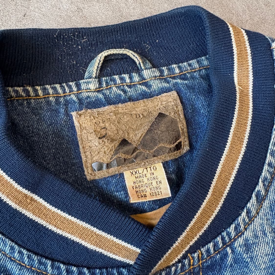 빈티지 데님 베이스볼 자켓  상품이미지5