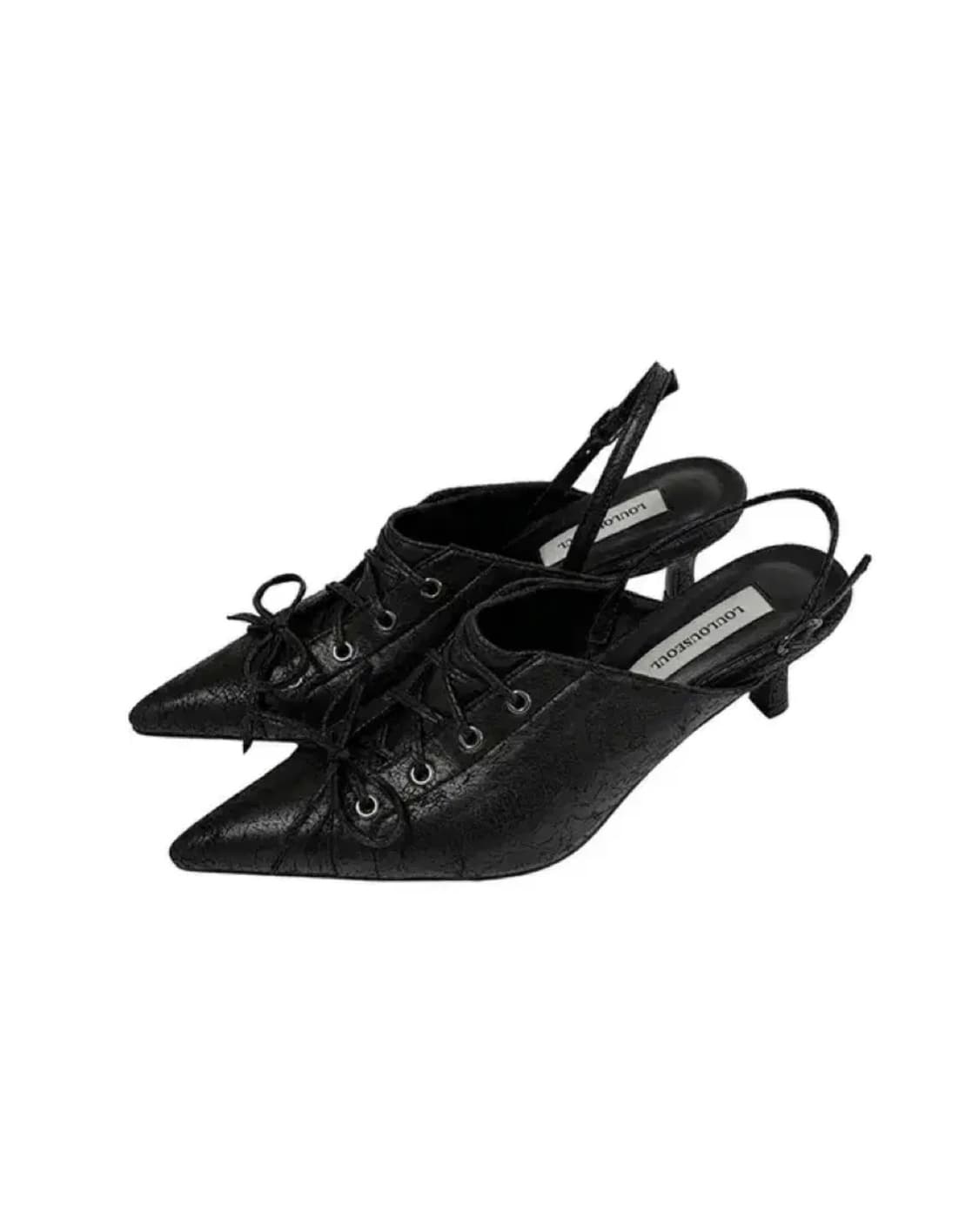 (새상품) 루루서울 boggy slingback 슬링백 힐 235 블랙 상품이미지1
