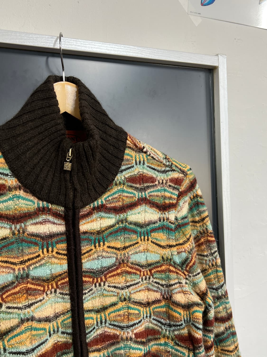 Missoni Vintage 미쏘니 빈티지 패턴 니트 집업 상품이미지2