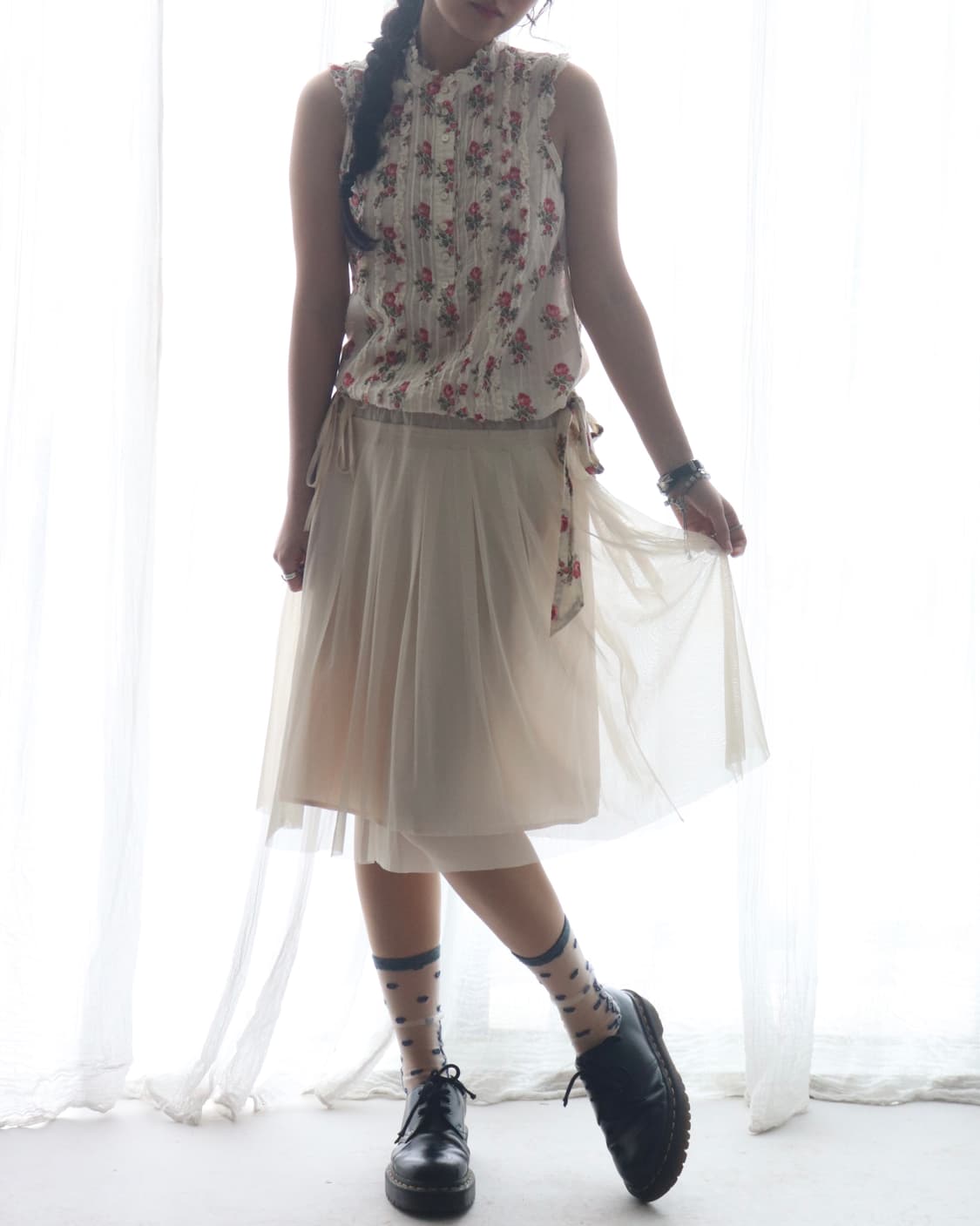[Ray Beams] Ribbon Tulle Skirt 상품이미지5