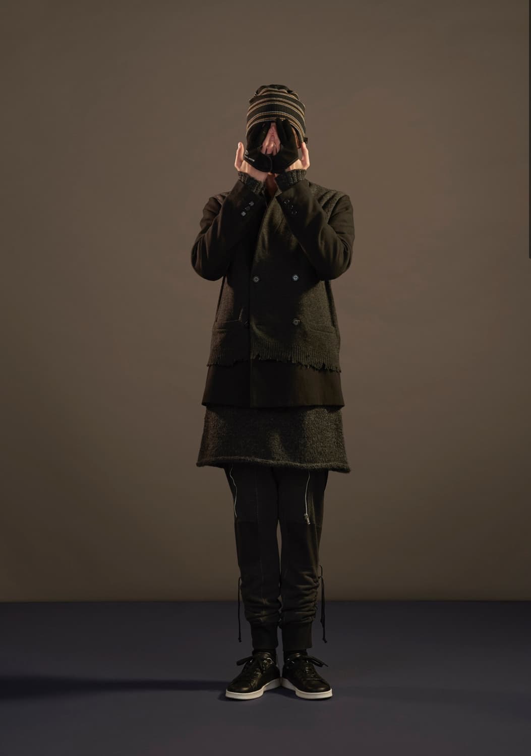 언더커버 17aw 니트도킹 블레이저 상품이미지5