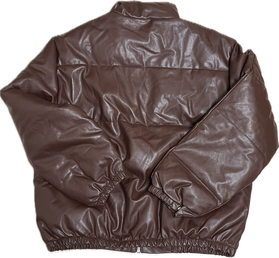 CMNM STUIO 레더패딩 브라운 상품이미지2