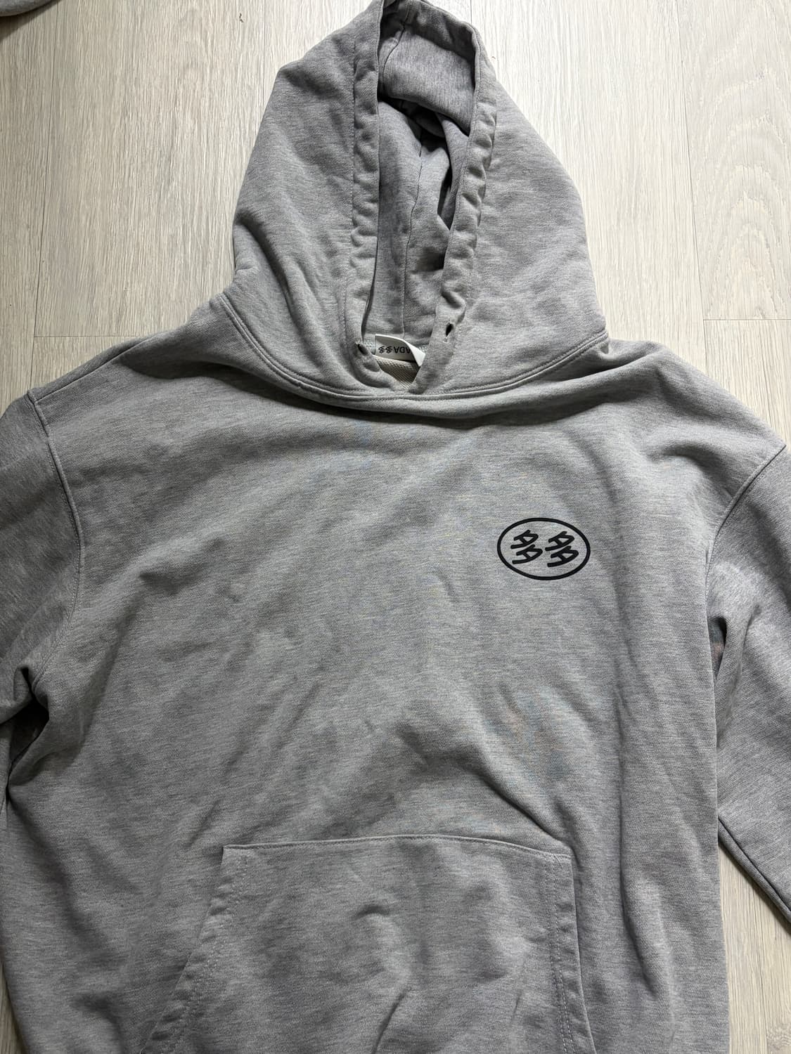 다다이즘 로고 후드 그레이 상품이미지3